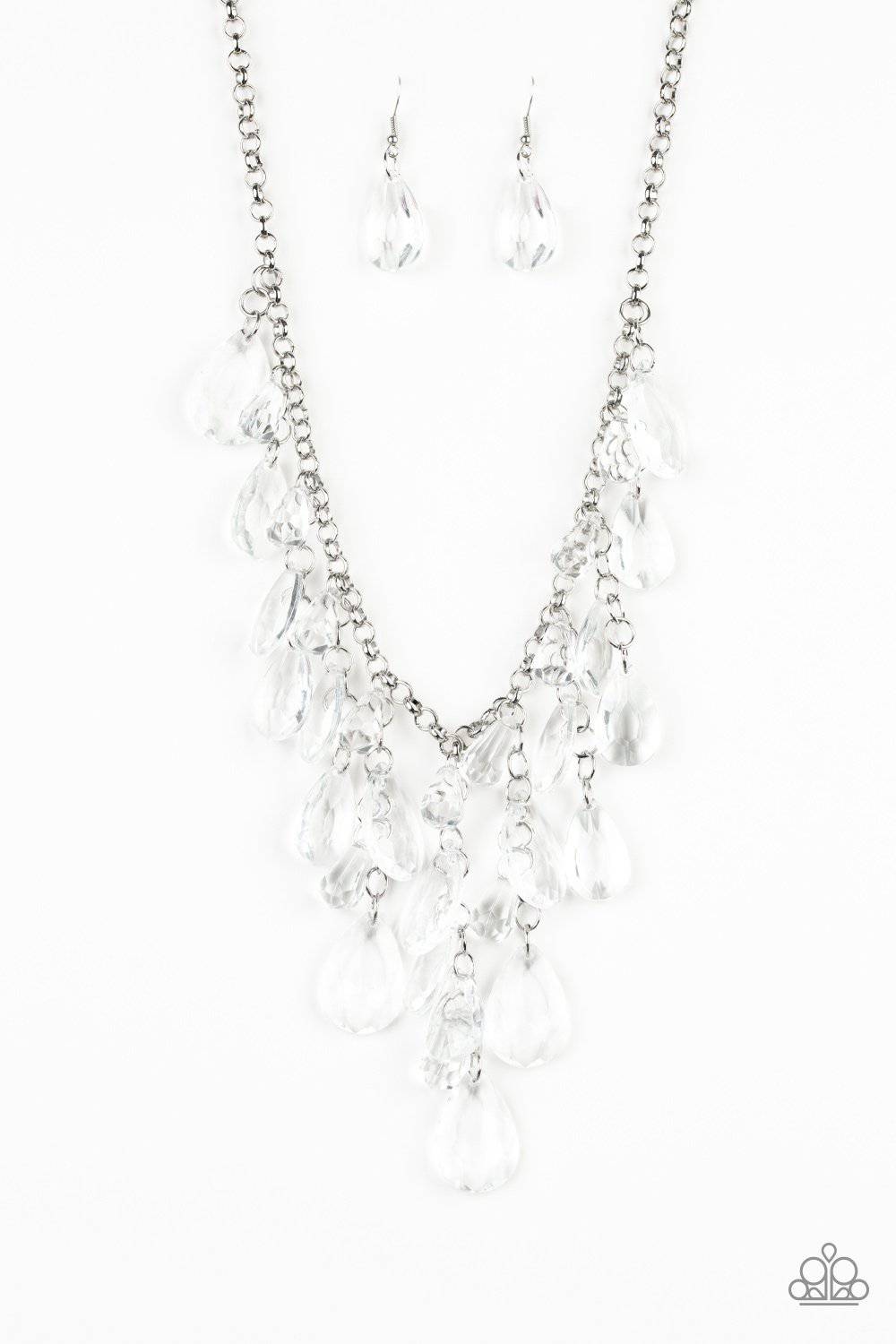 Irresistible Iridescence - White Necklace - Paparazzi Accessories - GlaMarous Titi Jewels