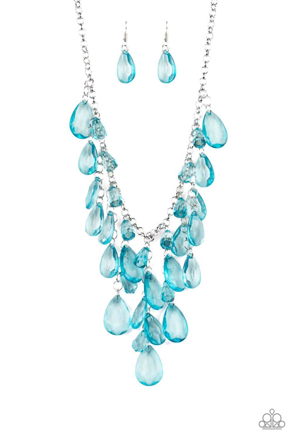 Irresistible Iridescence - Blue Necklace - Paparazzi Accessories - GlaMarous Titi Jewels