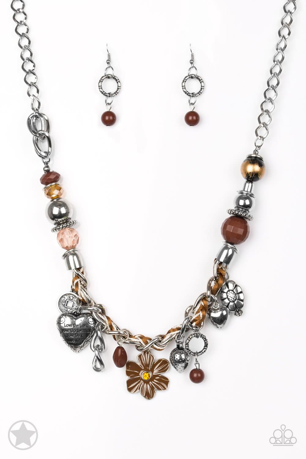 Charmed, I Am Sure - Brown Necklace - Paparazzi Accessories - GlaMarous Titi Jewels