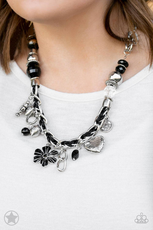 Charmed, I Am Sure - Black Necklace - Paparazzi Accessories - GlaMarous Titi Jewels