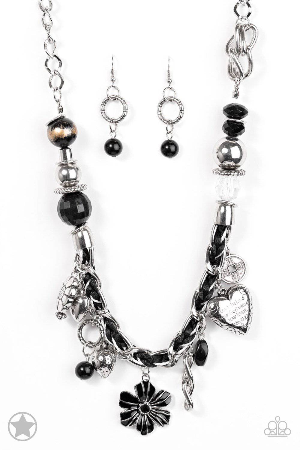 Charmed, I Am Sure - Black Necklace - Paparazzi Accessories - GlaMarous Titi Jewels