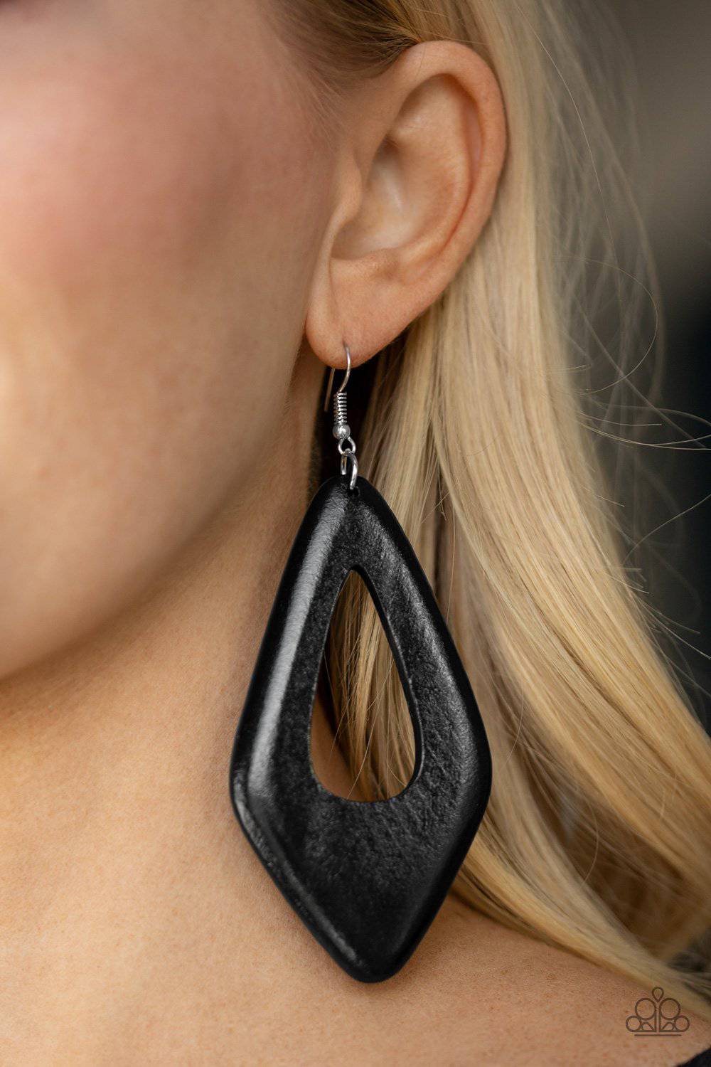 A SHORE Bet - Black Earrings - Paparazzi Accessories - GlaMarous Titi Jewels
