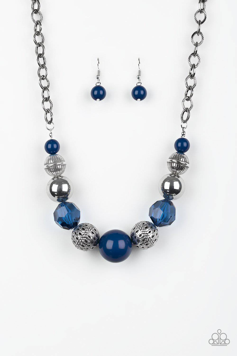 Sugar, Sugar - Blue Bead Necklace - Paparazzi Accessories - GlaMarous Titi Jewels