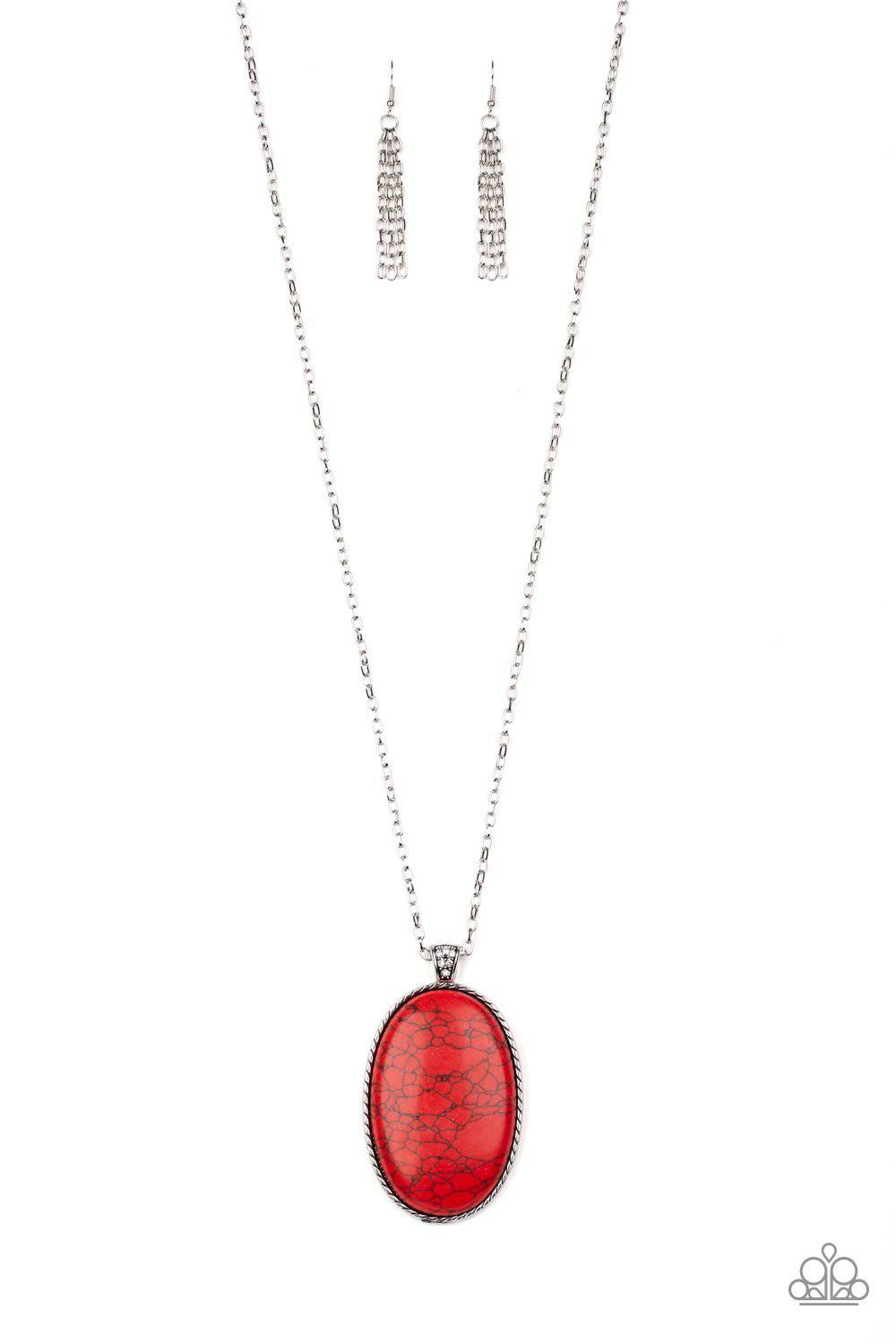 Stone Stampede - Red Necklace - Paparazzi Accessories - GlaMarous Titi Jewels