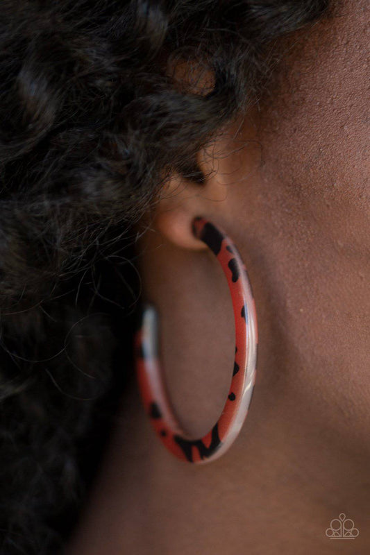 HAUTE-Blooded - Brown Acrylic Earrings - Paparazzi Accessories - GlaMarous Titi Jewels