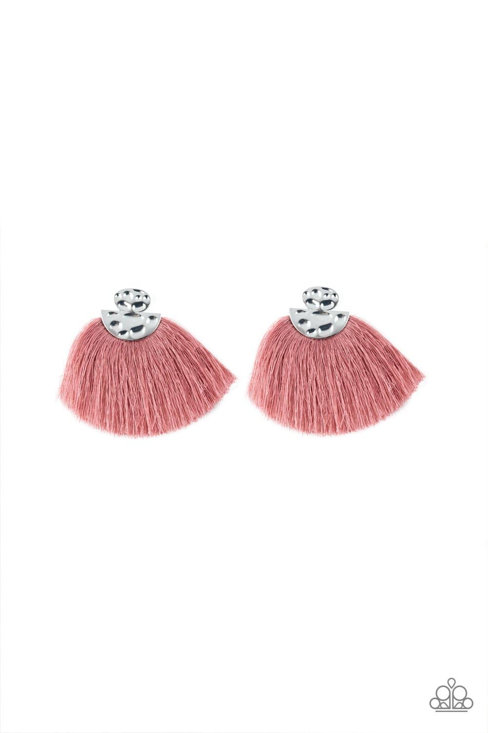 Make Some PLUME - Pink Fringe Earrings - Paparazzi Accessories - GlaMarous Titi Jewels