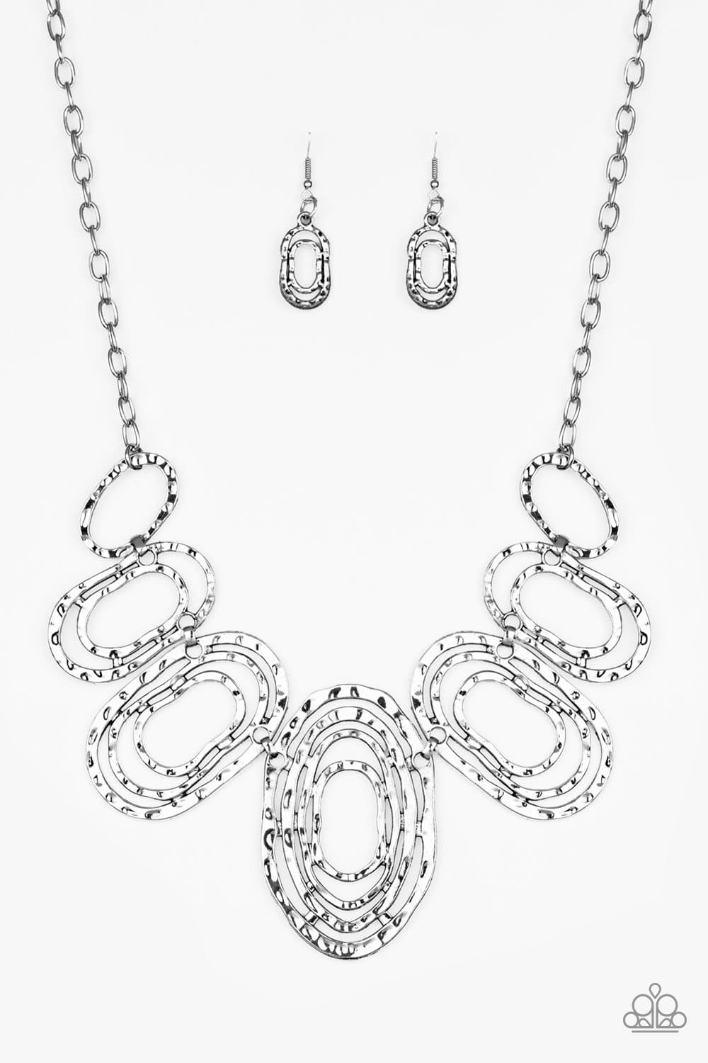 Empress Impressions - Silver Collar Necklace - Paparazzi Accessories - GlaMarous Titi Jewels