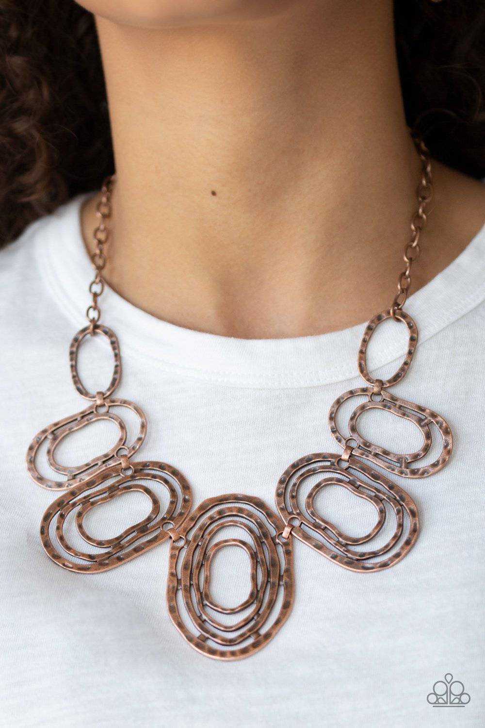 Empress Impressions - Copper Collar Necklace - Paparazzi Accessories - GlaMarous Titi Jewels