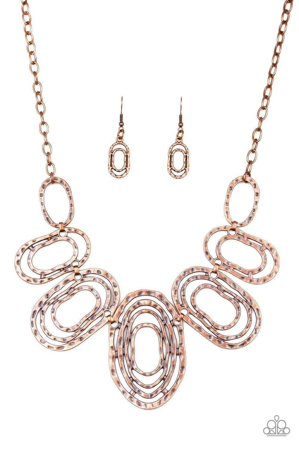 Empress Impressions - Copper Collar Necklace - Paparazzi Accessories - GlaMarous Titi Jewels