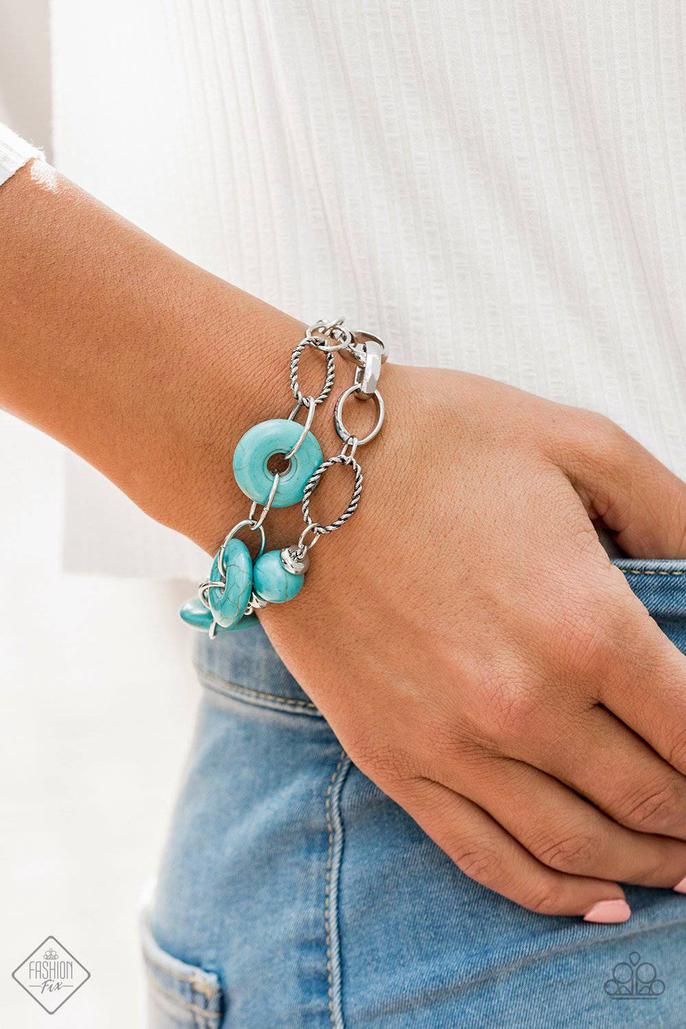 Absolutely Artisan - Turquoise Bracelet - Paparazzi Accessories - GlaMarous Titi Jewels