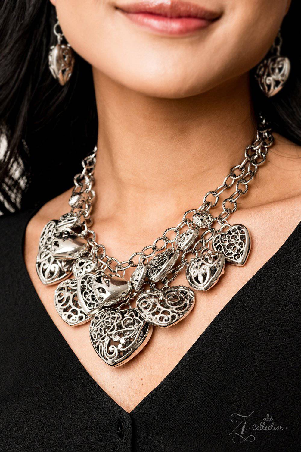 Cherish - 2019 Paparazzi Exclusive Zi Collection Heart Necklace - GlaMarous Titi Jewels