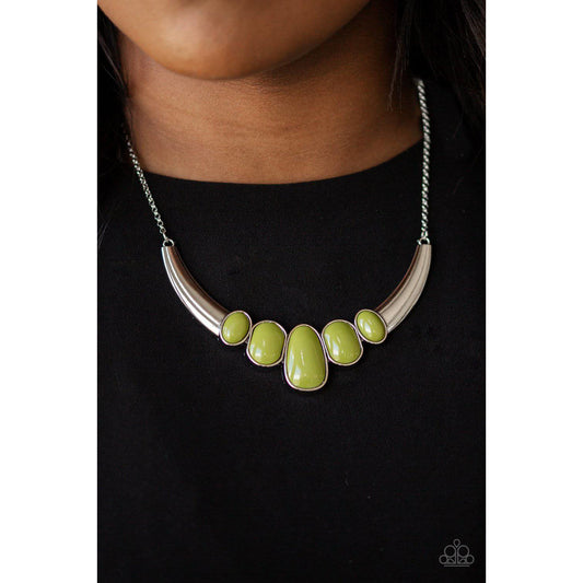 A BULL House - Green Necklace - Paparazzi Accessories - GlaMarous Titi Jewels