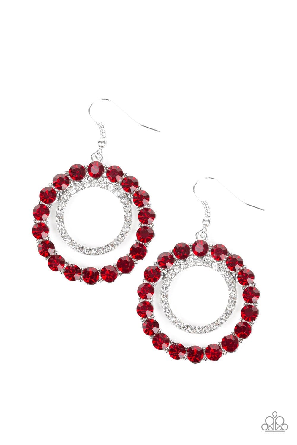 Paparazzi Spotlight Shout Out Red Earrings - GlaMarous Titi Jewels