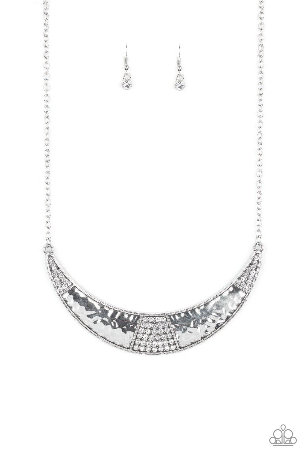 Stardust - White Rhinestone Necklace - Paparazzi Accessories - GlaMarous Titi Jewels