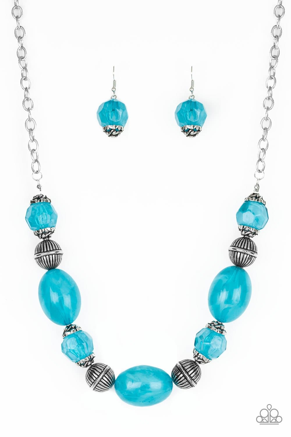 Ice Melt - Blue Necklace - Paparazzi Accessories - GlaMarous Titi Jewels