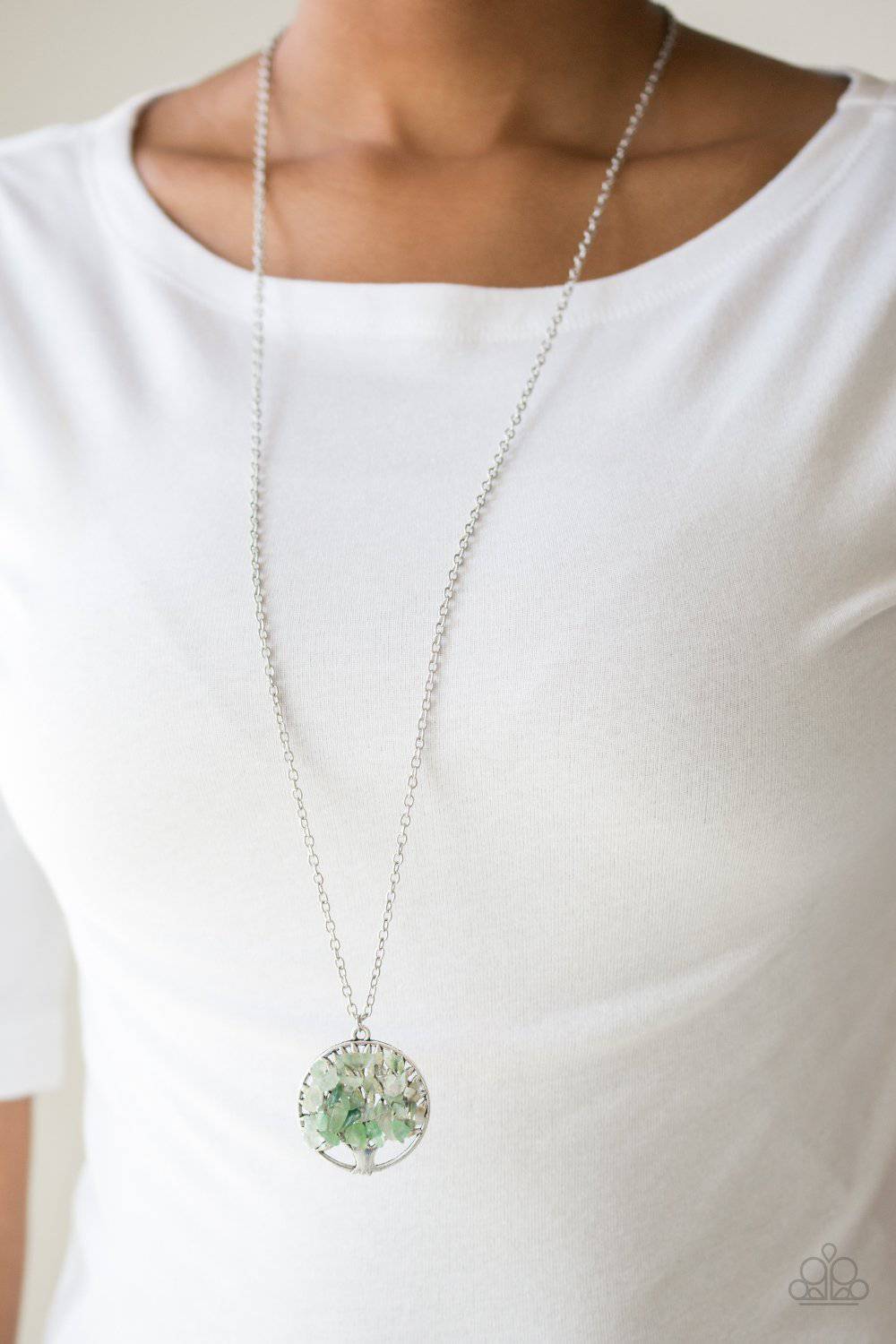 Naturally Nirvana - Green Necklace - Paparazzi Accessories - GlaMarous Titi Jewels