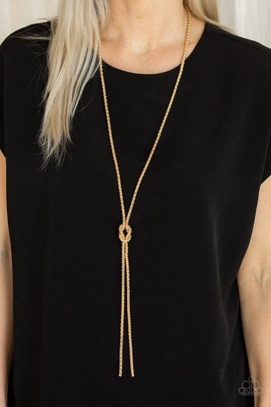 Born Ready - Gold Necklace - Paparazzi Accessories - GlaMarous Titi Jewels