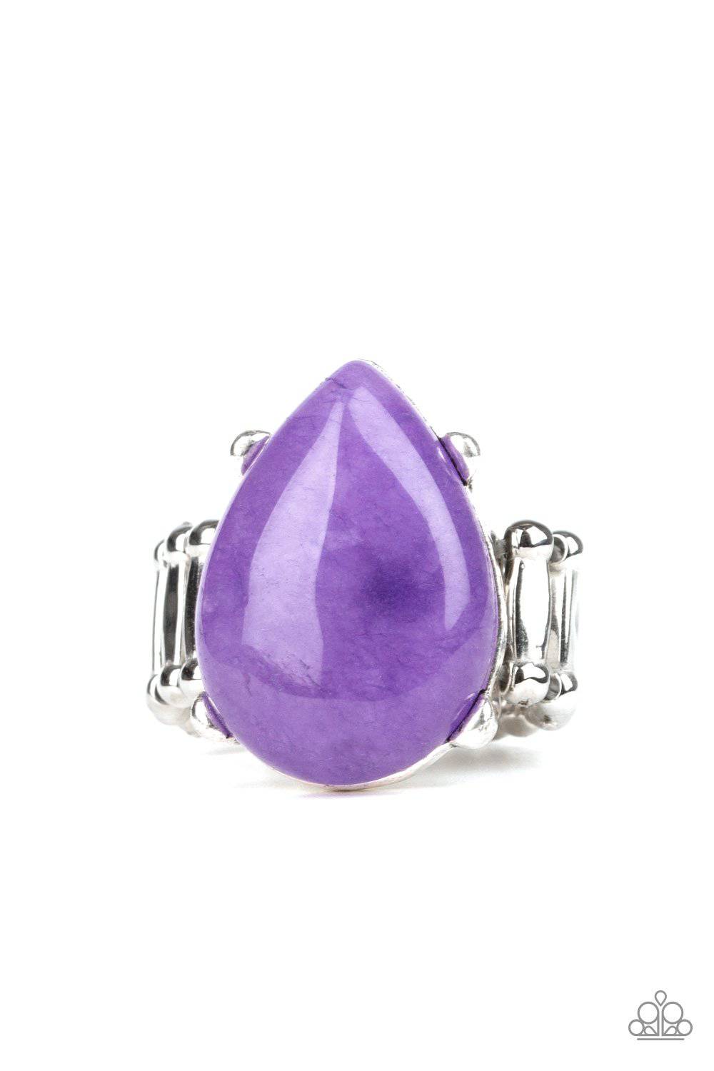 Mojave Minerals - Purple Stone Ring - Paparazzi Accessories - GlaMarous Titi Jewels