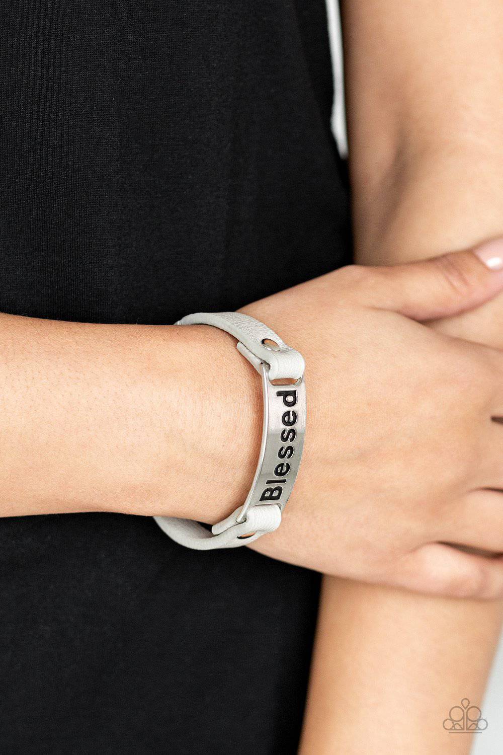 Count Your Blessings - Silver Blessed Bracelet - Paparazzi Accessories - GlaMarous Titi Jewels