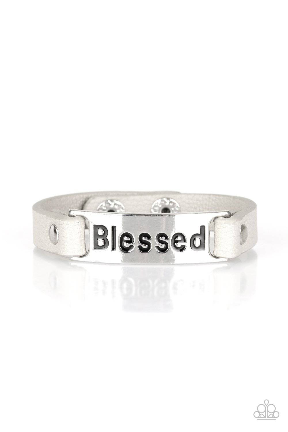 Count Your Blessings - Silver Blessed Bracelet - Paparazzi Accessories - GlaMarous Titi Jewels