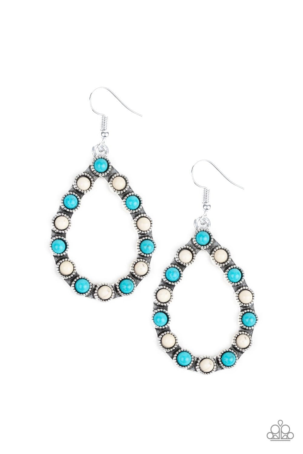 Sagebrush Sunsets - Multi Stone Beads Earrings - Paparazzi Accessories - GlaMarous Titi Jewels
