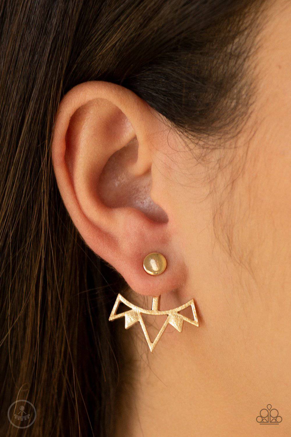 Like A Flash - Gold Earrings - Paparazzi Accessories - GlaMarous Titi Jewels
