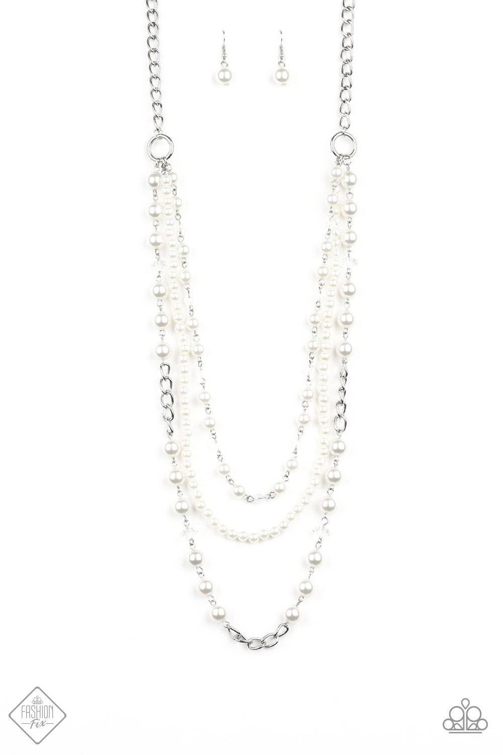 New York City Chic - Pearl Necklace - Paparazzi Accessories - GlaMarous Titi Jewels
