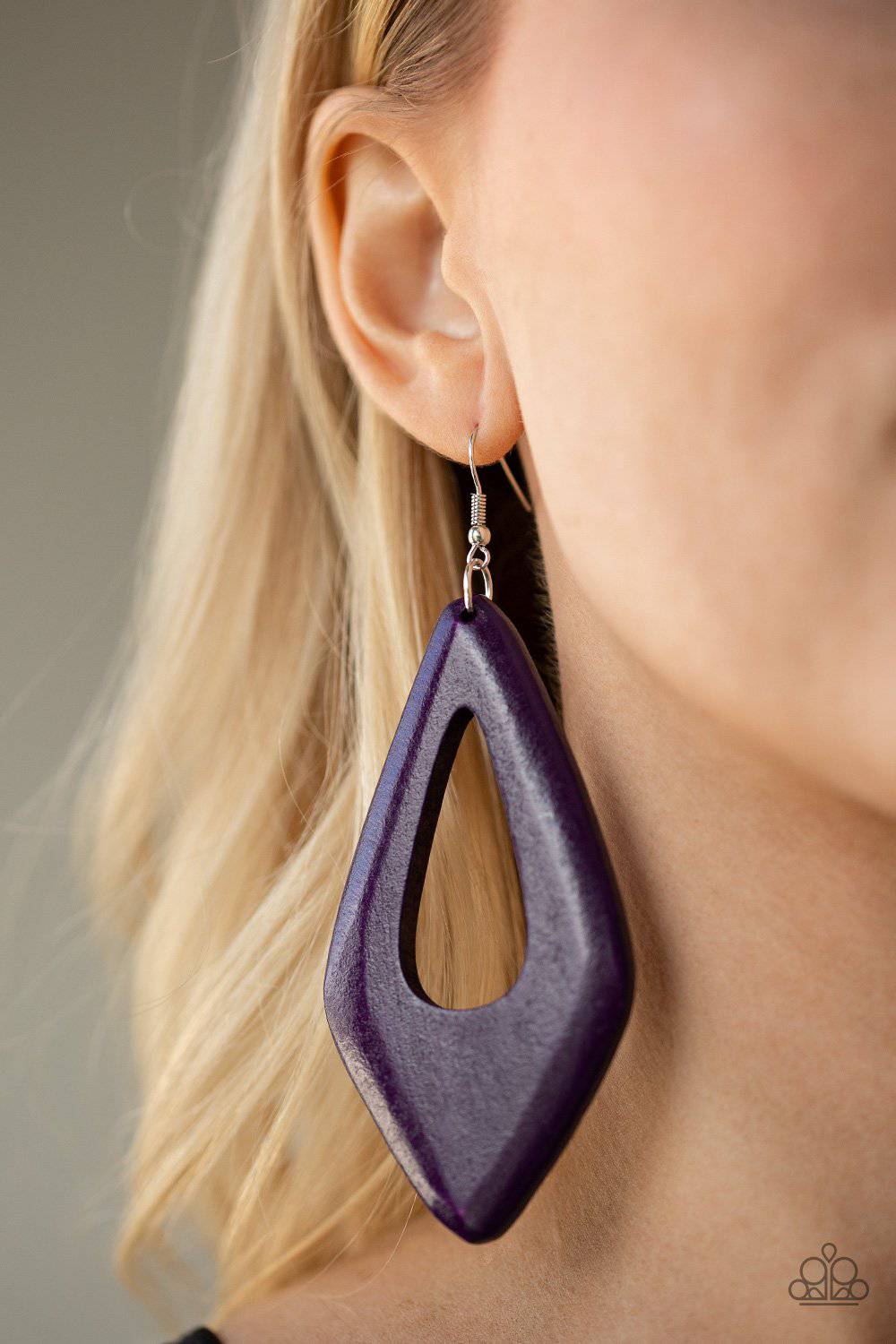 A SHORE Bet - Purple Earrings - Paparazzi Accessories - GlaMarous Titi Jewels