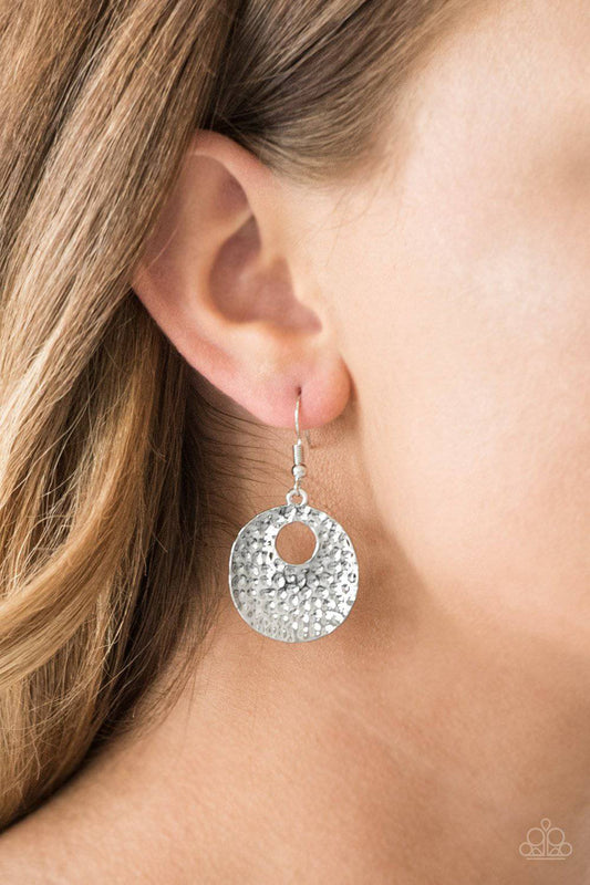 A Taste For Texture - Silver Earrings - Paparazzi Accessories - GlaMarous Titi Jewels
