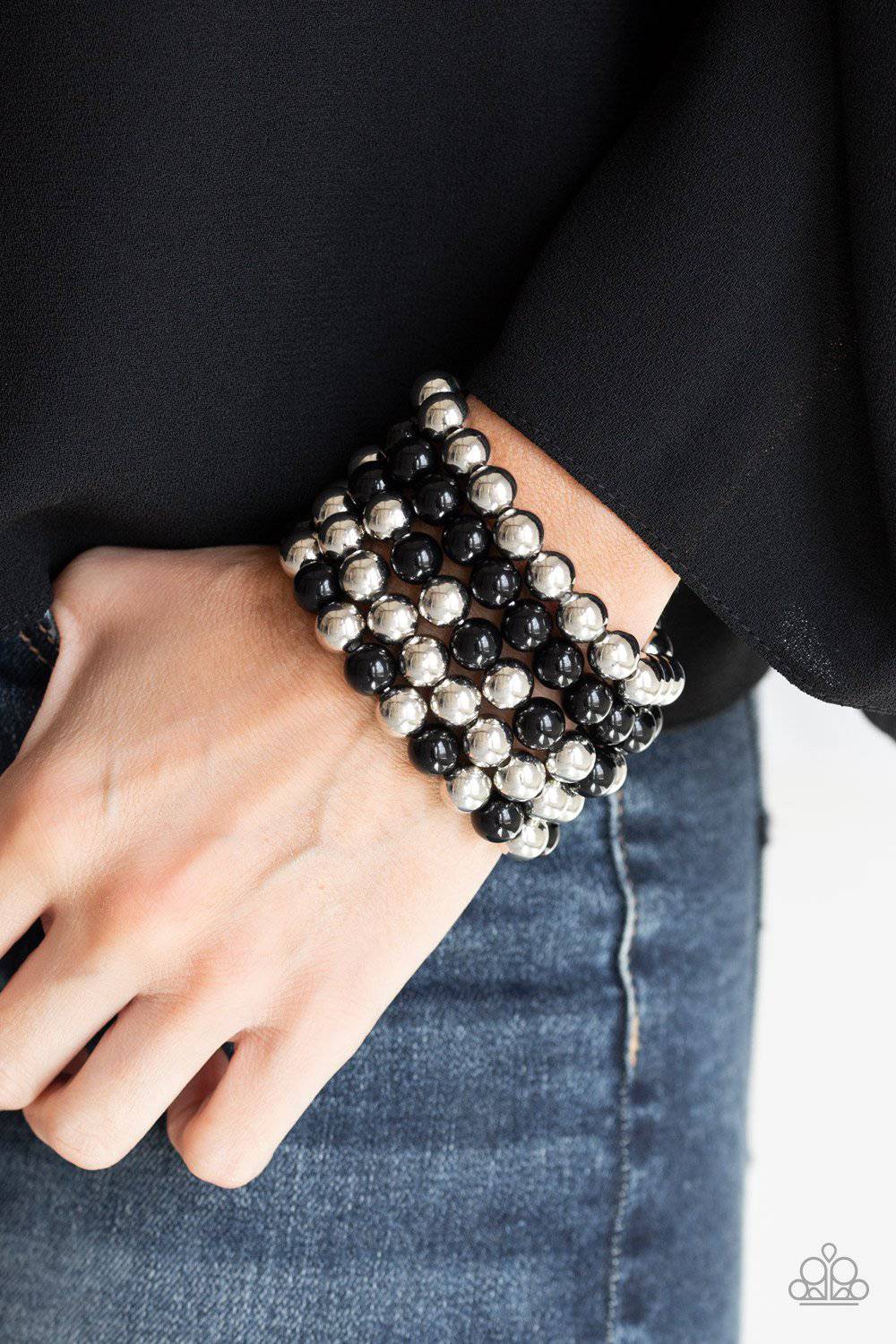 Pop-YOU-lar Culture Black Bracelet - Paparazzi Accessories - GlaMarous Titi Jewels