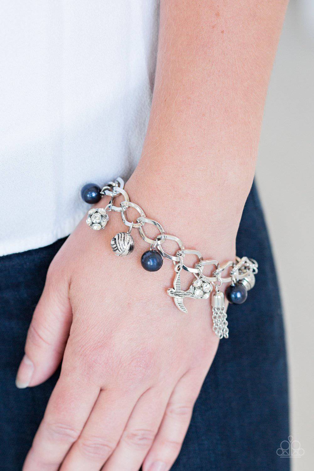 Lady Love Dove Blue Bracelet - Paparazzi Accessories - GlaMarous Titi Jewels