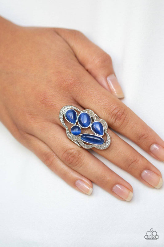 Cherished Collection - Blue Cat's Eye Ring - Paparazzi Accessories - GlaMarous Titi Jewels