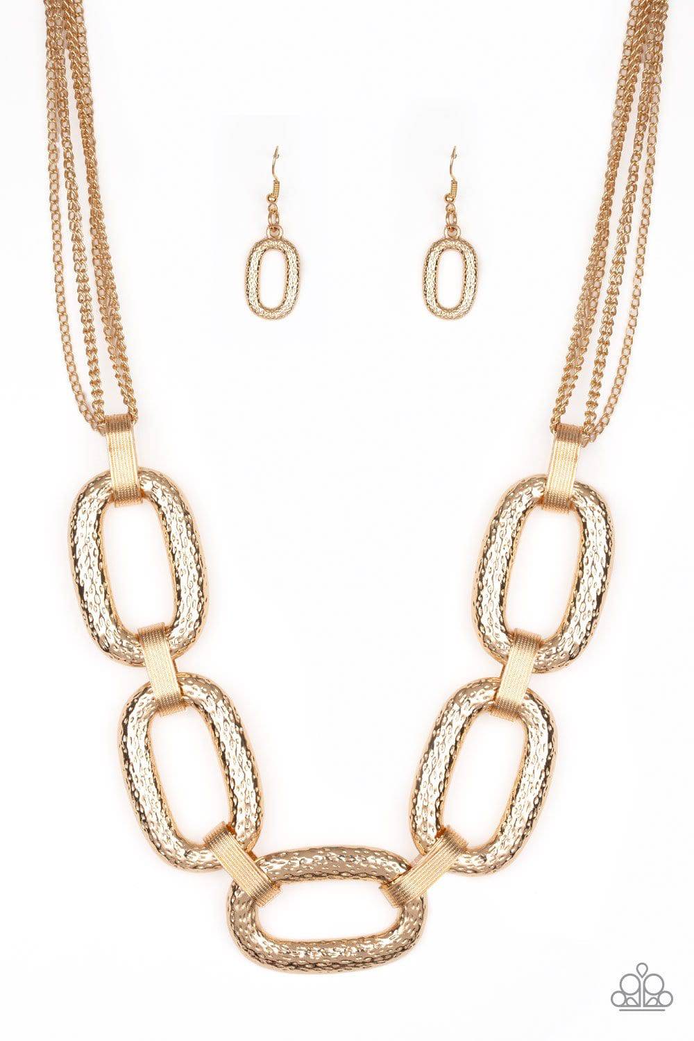 Take Charge - Gold Necklace - Paparazzi Accessories - GlaMarous Titi Jewels