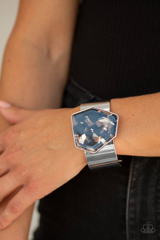 GEO-ing The Distance Black Bracelet - Paparazzi Accessories - GlaMarous Titi Jewels