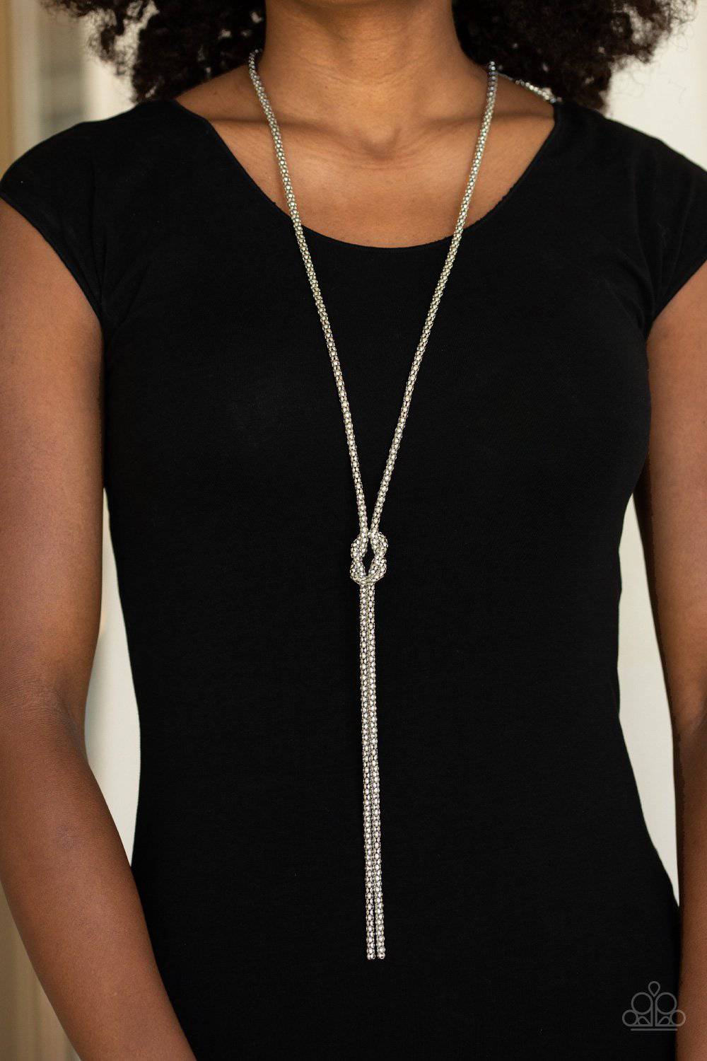 Born Ready - Silver Necklace - Paparazzi Accessories - GlaMarous Titi Jewels