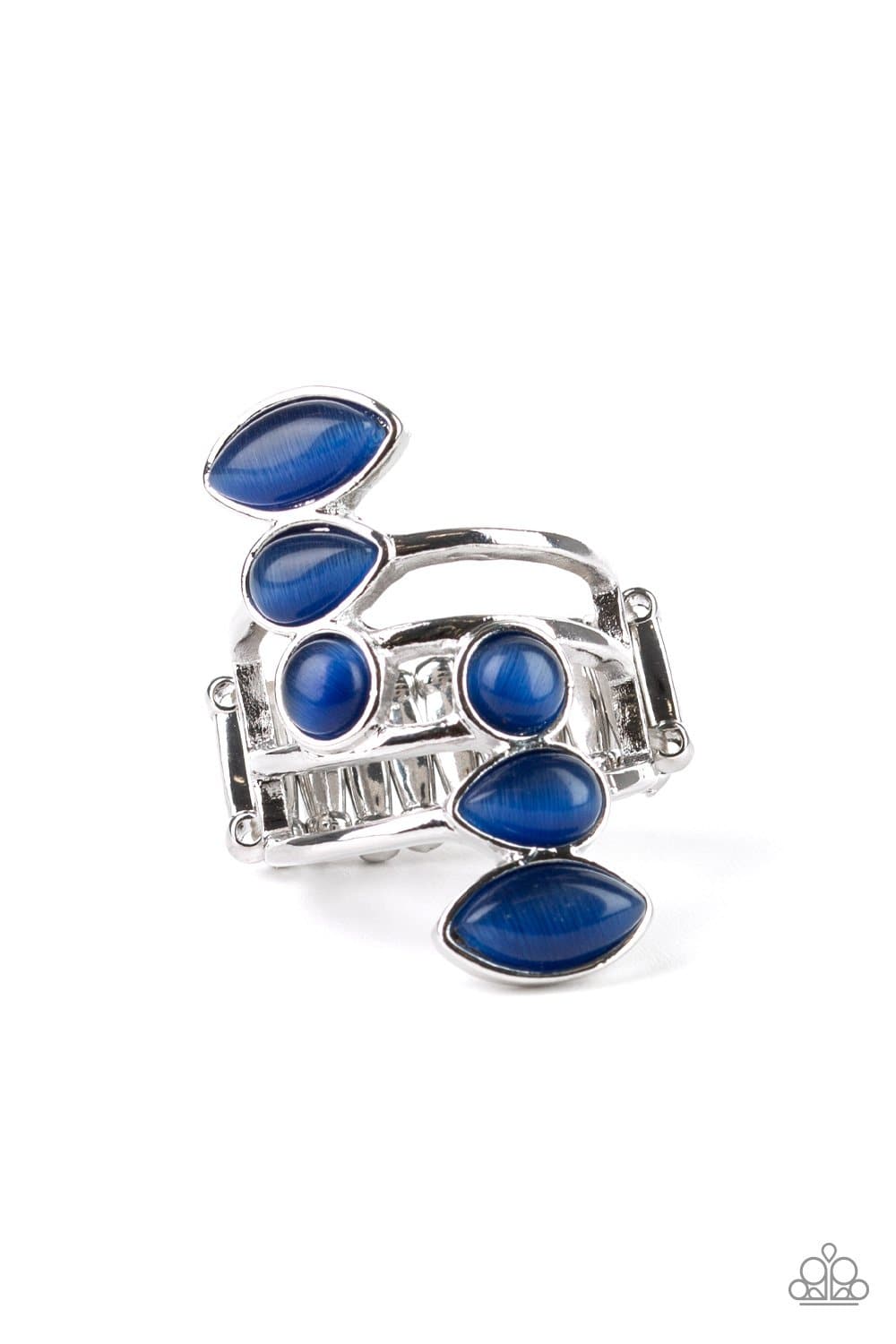 Wraparound Radiance - Blue Cat's Eye Ring - Paparazzi Accessories - GlaMarous Titi Jewels