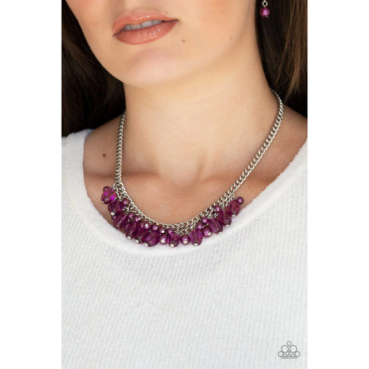 5th Avenue Flirtation Purple Necklace - Paparazzi Accessories - GlaMarous Titi Jewels