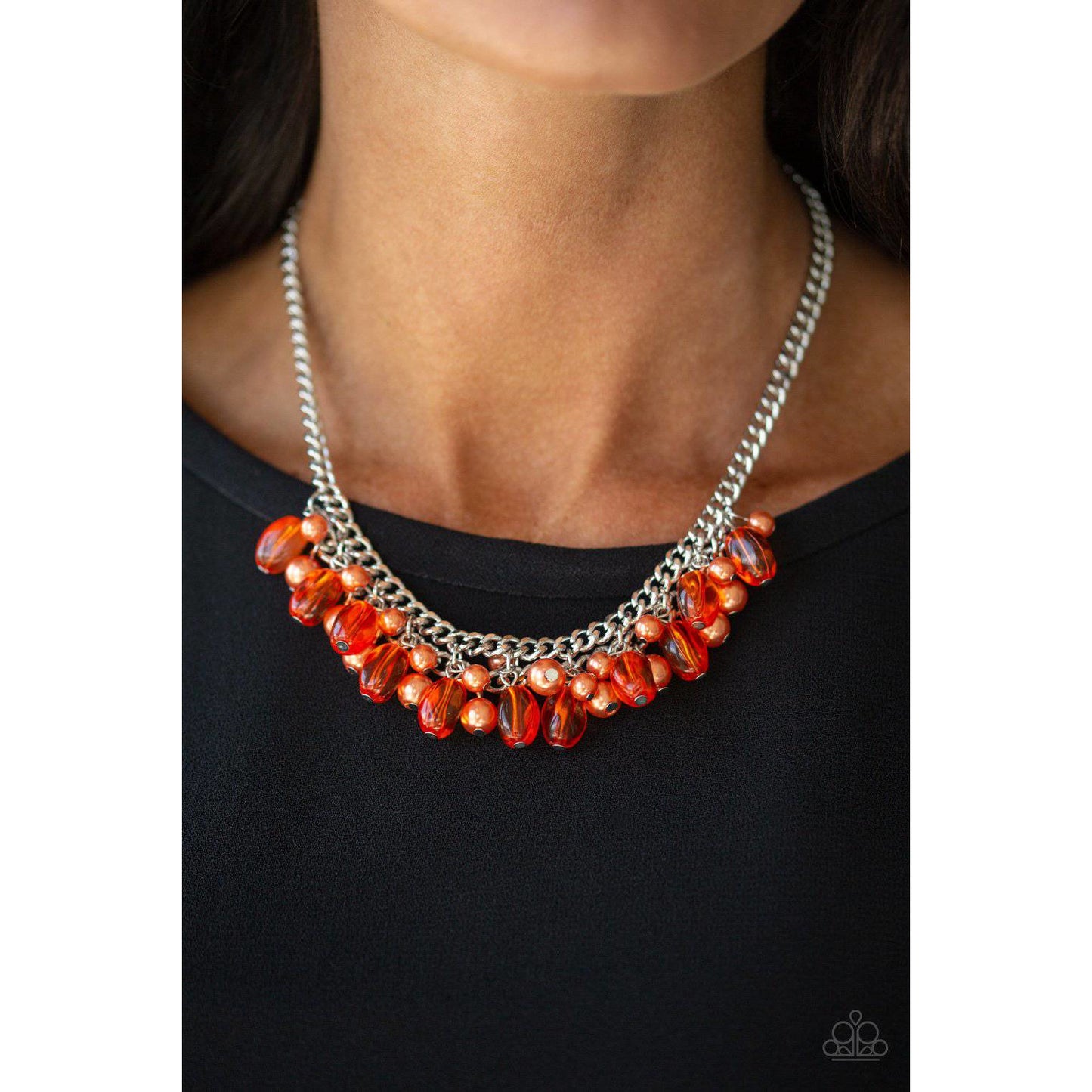 5th Avenue Flirtation Orange Necklace - Paparazzi Accessories - GlaMarous Titi Jewels