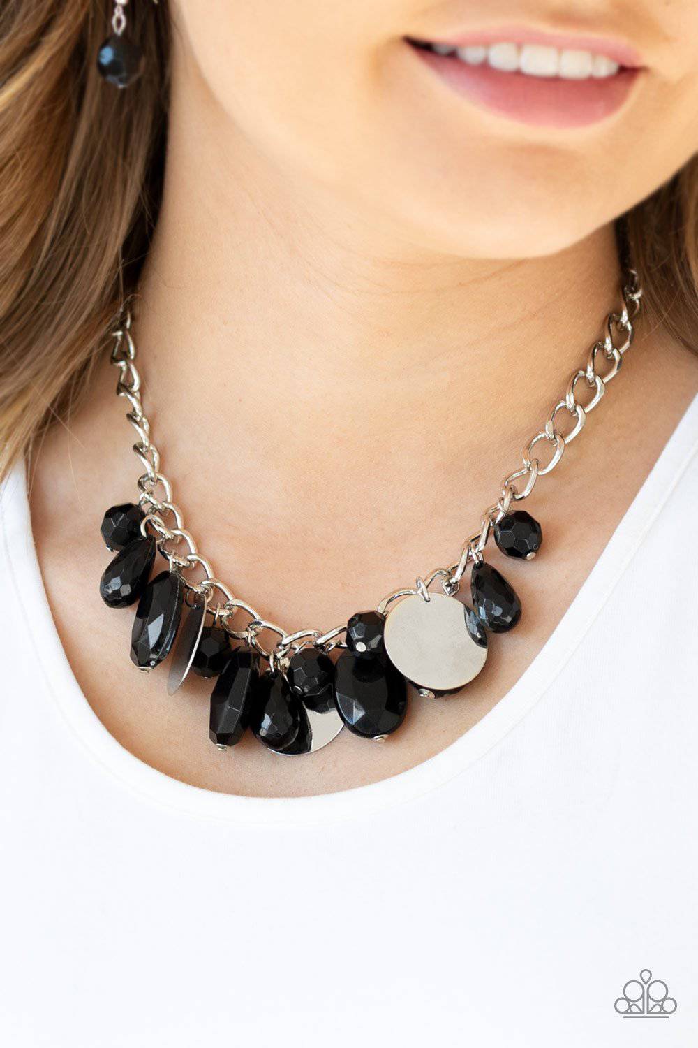 Treasure Shore - Black Bead Necklace - Paparazzi Accessories - GlaMarous Titi Jewels