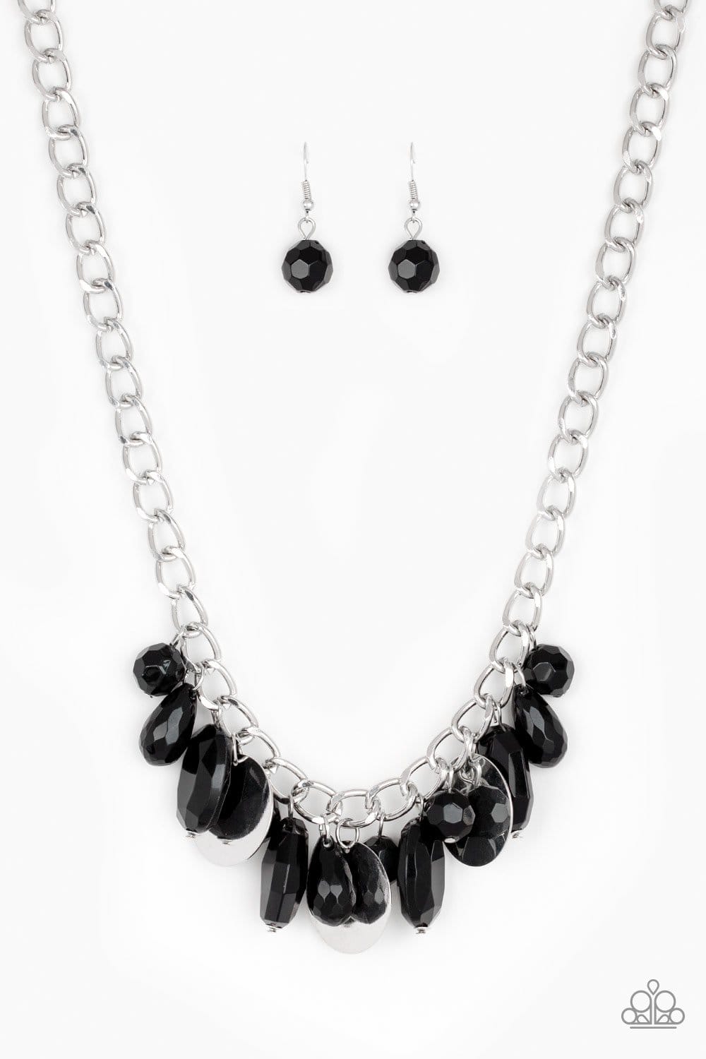 Treasure Shore - Black Bead Necklace - Paparazzi Accessories - GlaMarous Titi Jewels