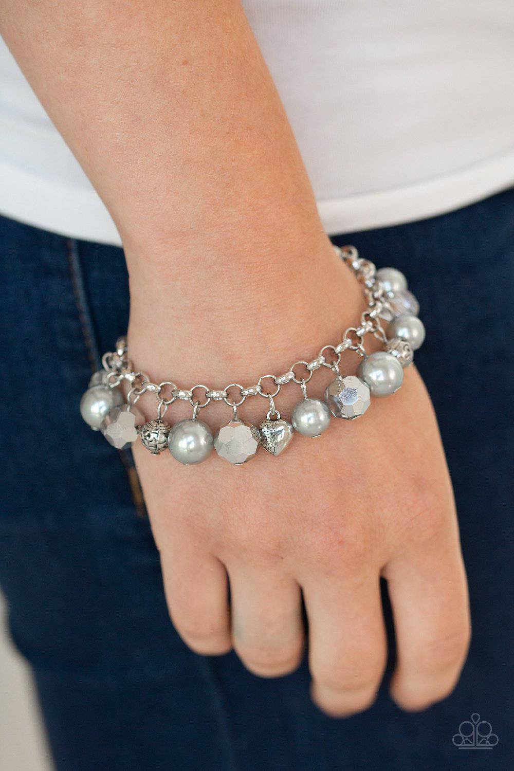 Cupid Couture Silver Bracelet - Paparazzi Accessories - GlaMarous Titi Jewels