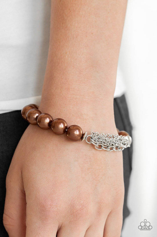 Hollywood HEELS Brown Bracelet - Paparazzi Accessories - GlaMarous Titi Jewels