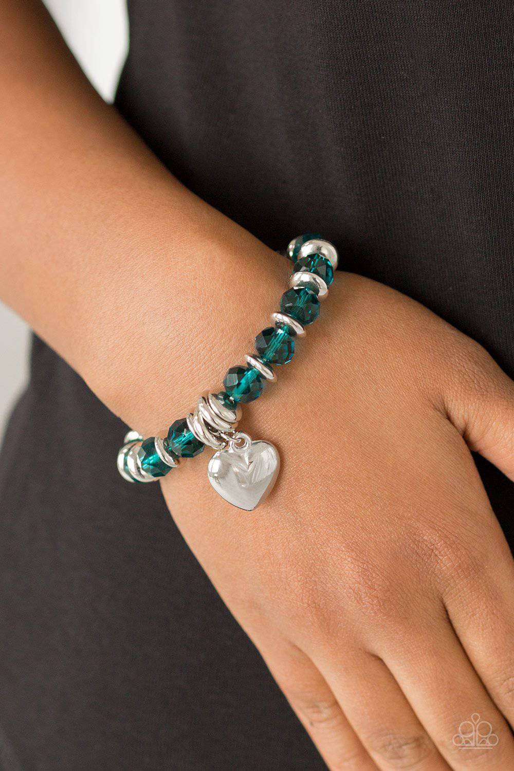 Need I Say AMOUR? Blue Bracelet - Paparazzi Accessories - GlaMarous Titi Jewels