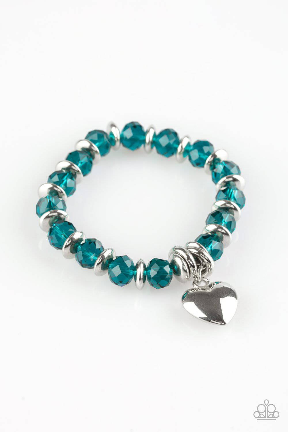 Need I Say AMOUR? Blue Bracelet - Paparazzi Accessories - GlaMarous Titi Jewels
