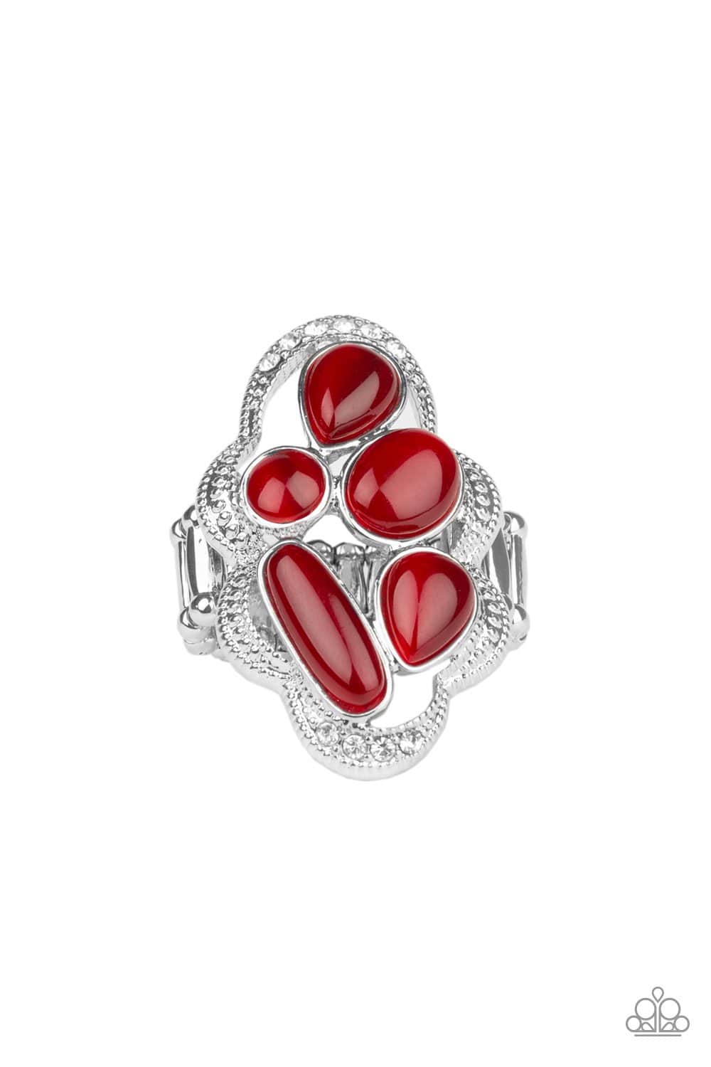 Cherished Collection - Red Cat's Eye Ring - Paparazzi Accessories - GlaMarous Titi Jewels