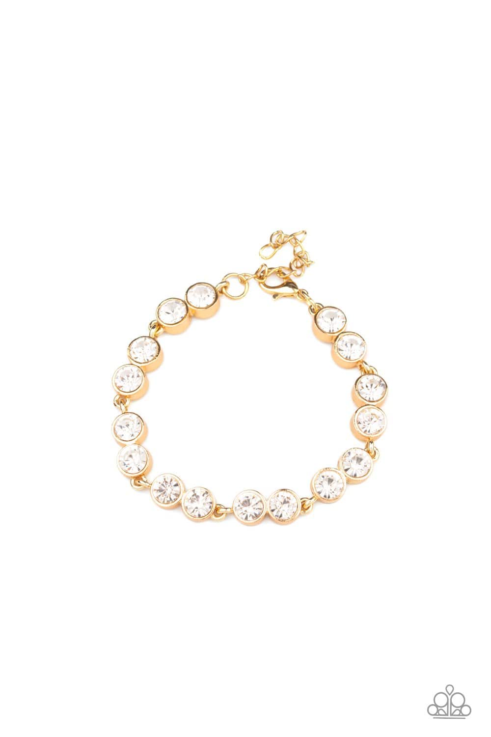 By All Means Gold Bracelet - Paparazzi Accessories - GlaMarous Titi Jewels