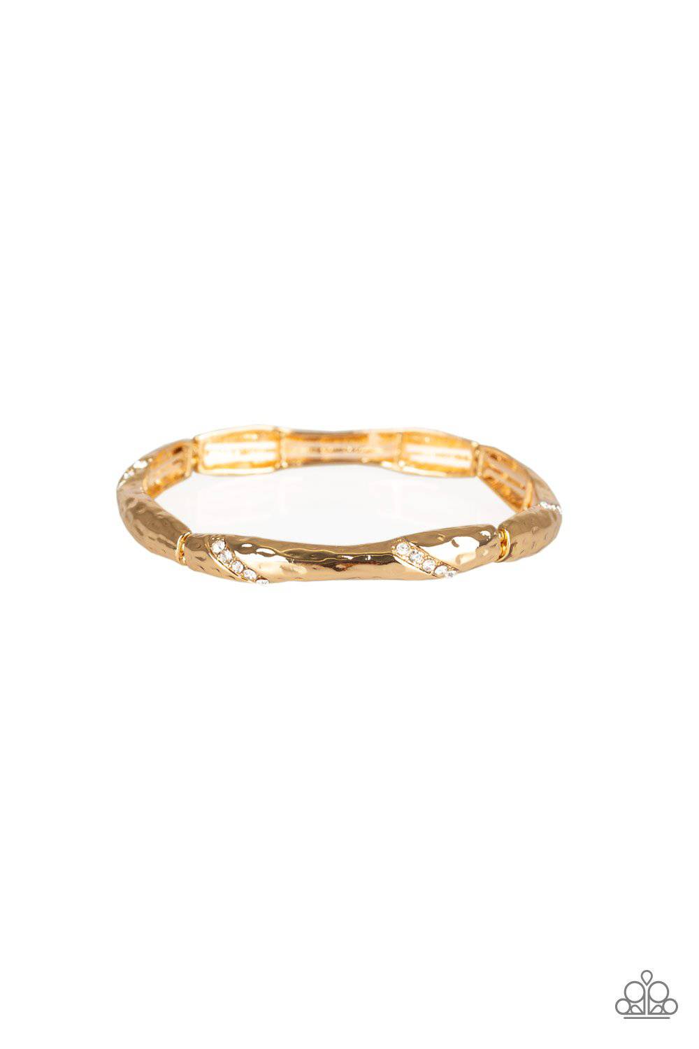 Watch Out For Ice Gold Bracelet - Paparazzi Accessories - GlaMarous Titi Jewels