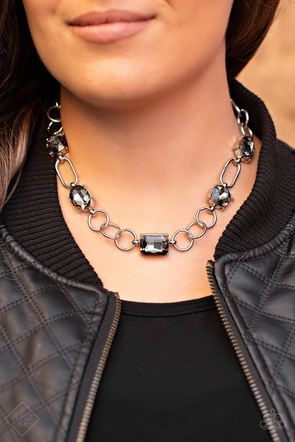 Urban District Silver Necklace - January 2020 Fashion Fix - Paparazzi Accessories - GlaMarous Titi Jewels