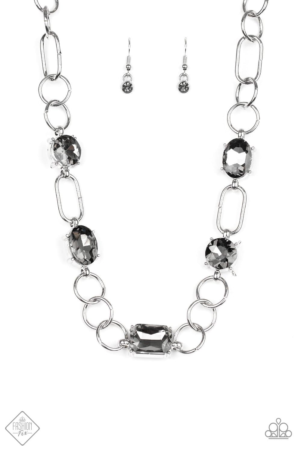 Urban District Silver Necklace - January 2020 Fashion Fix - Paparazzi Accessories - GlaMarous Titi Jewels