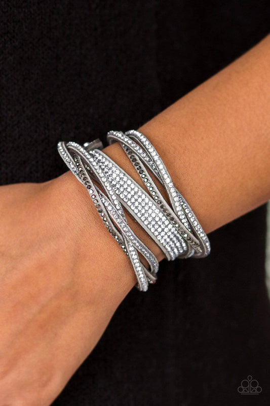 Taking Care Of Business Silver Bracelet - Paparazzi Accessories - GlaMarous Titi Jewels